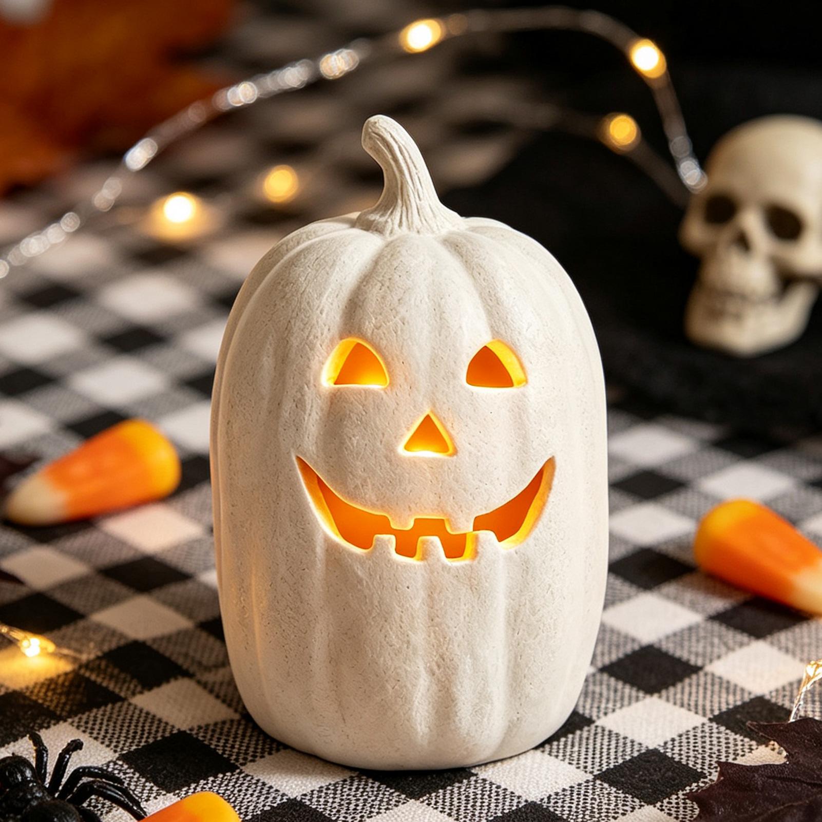 Home Decor Handmade - Calabazas de Halloween, Manualidades de Resina,