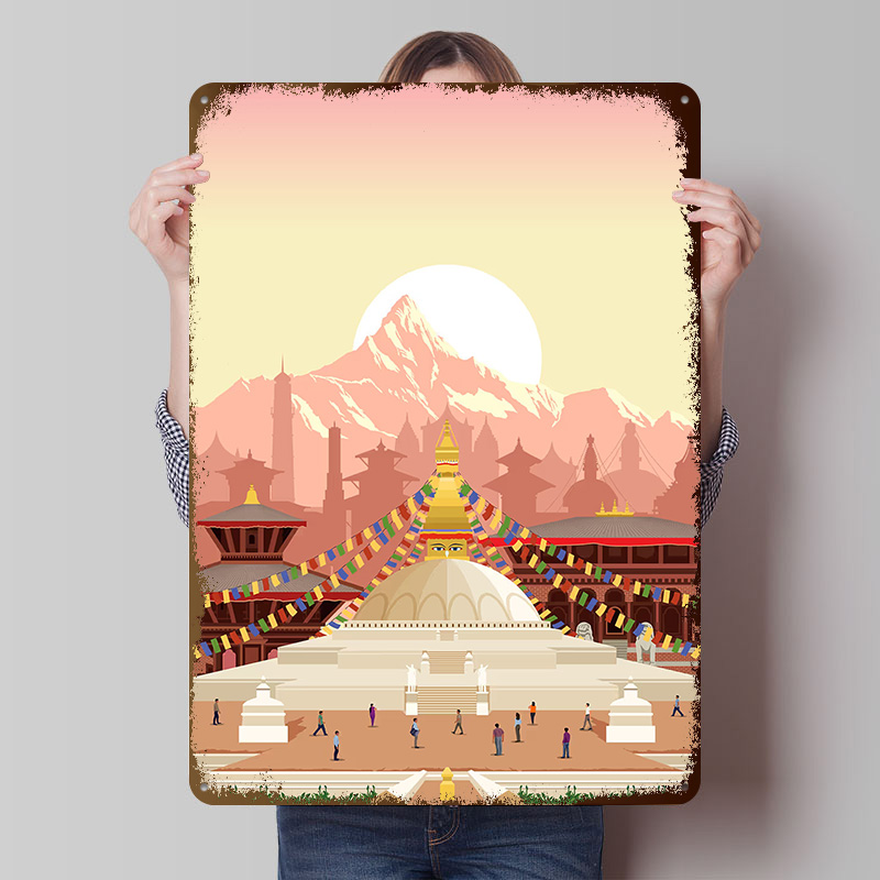 Home Decor Kathmandu - Póster de Viaje a Kathmandú, Impresión