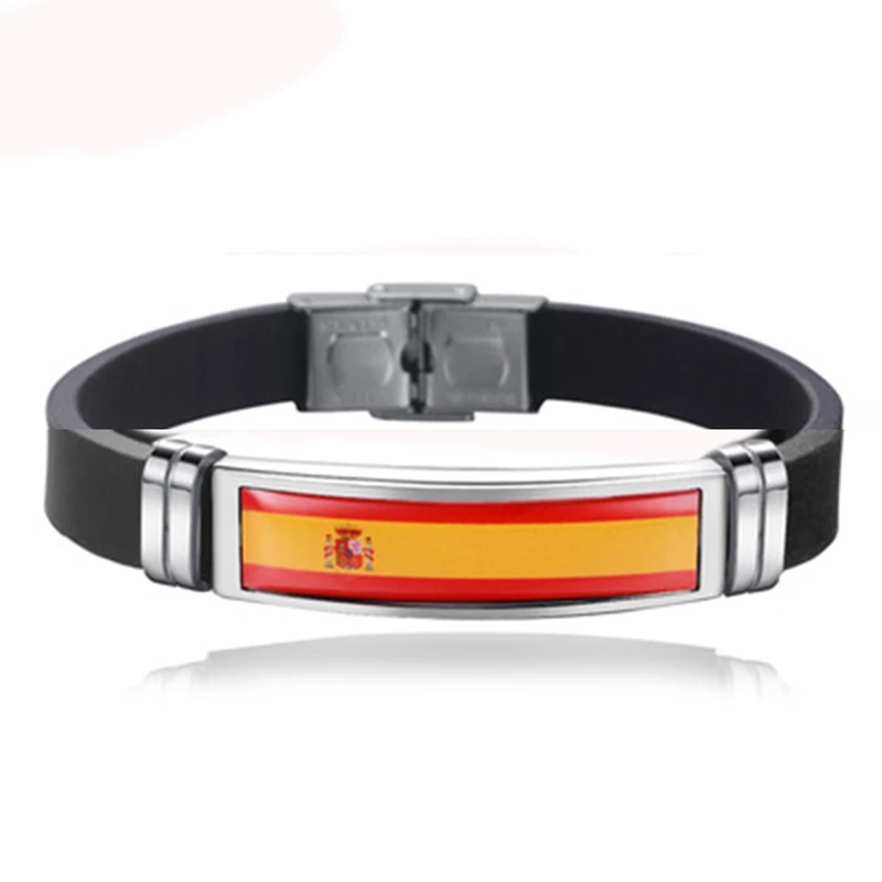 Home Decor Canada - Pulsera de cuero con bandera de
