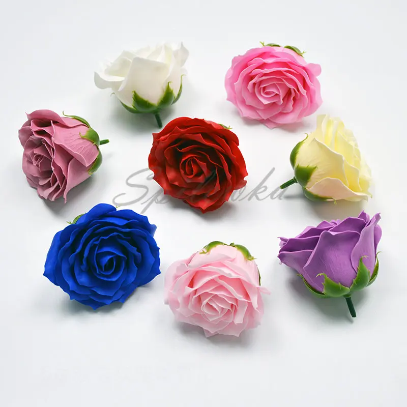 Home Decor For Wedding - Spiawka-cabezas de flores de rosas de