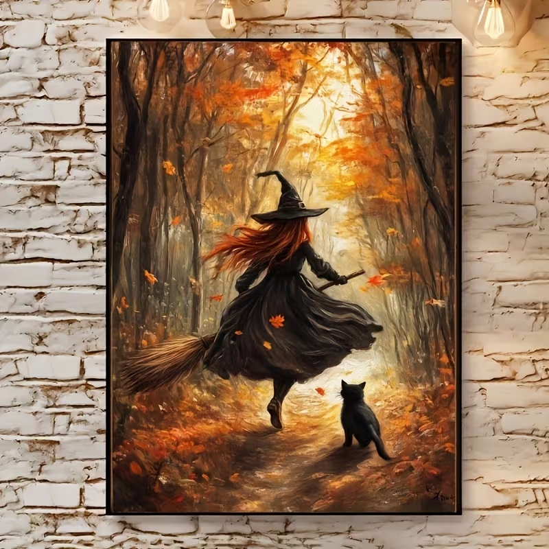 Home Decor Quirky - Impresión artística de pared de bruja
