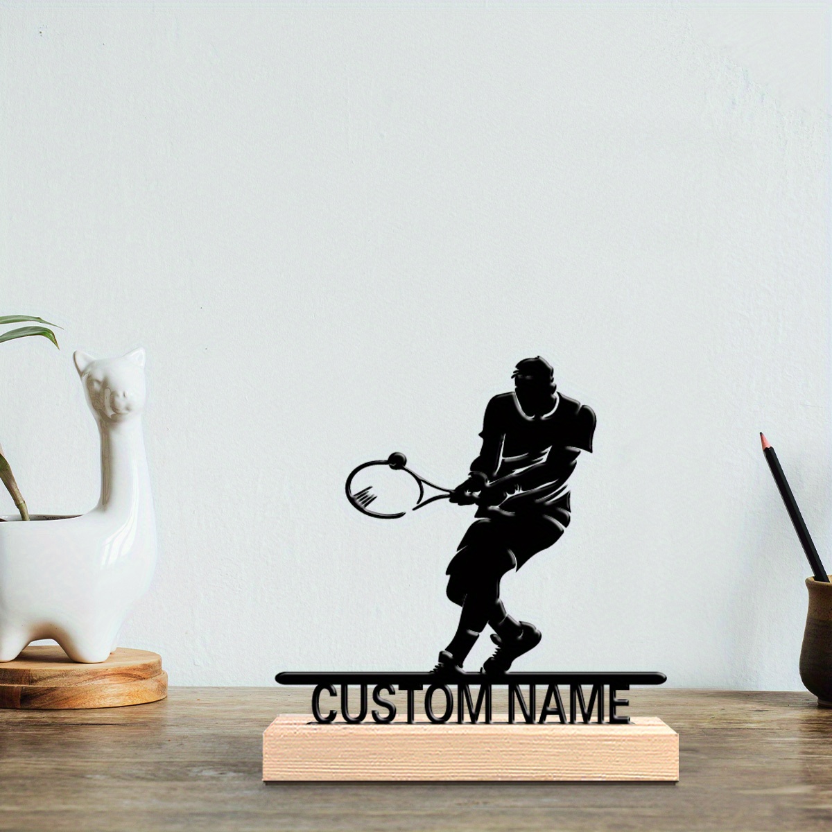 Home Decor Quirky - Estatua Metálica Personalizada de Jugador de