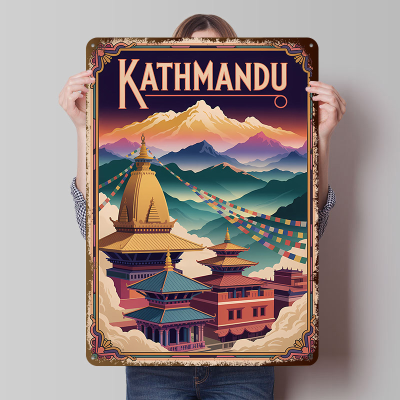 Home Decor Kathmandu - Póster de Arte de Viaje a