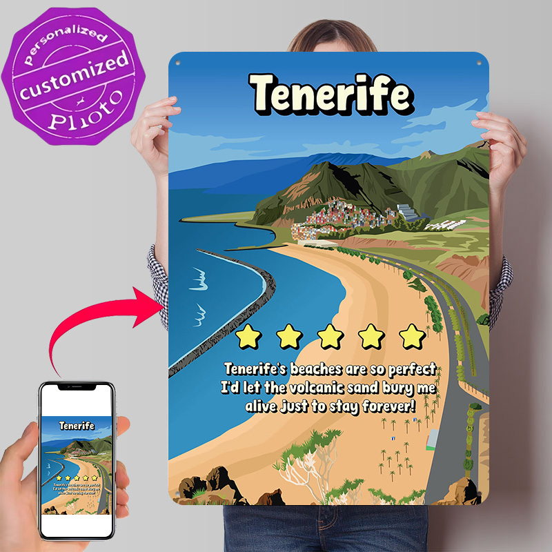 Review Home Decor - Tenerife - Divertido póster de viaje