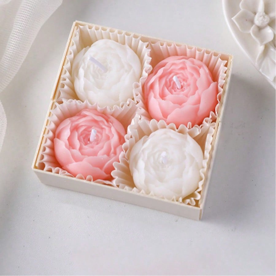 Home Decor Handmade - 4 unidades/caja de velas de cera