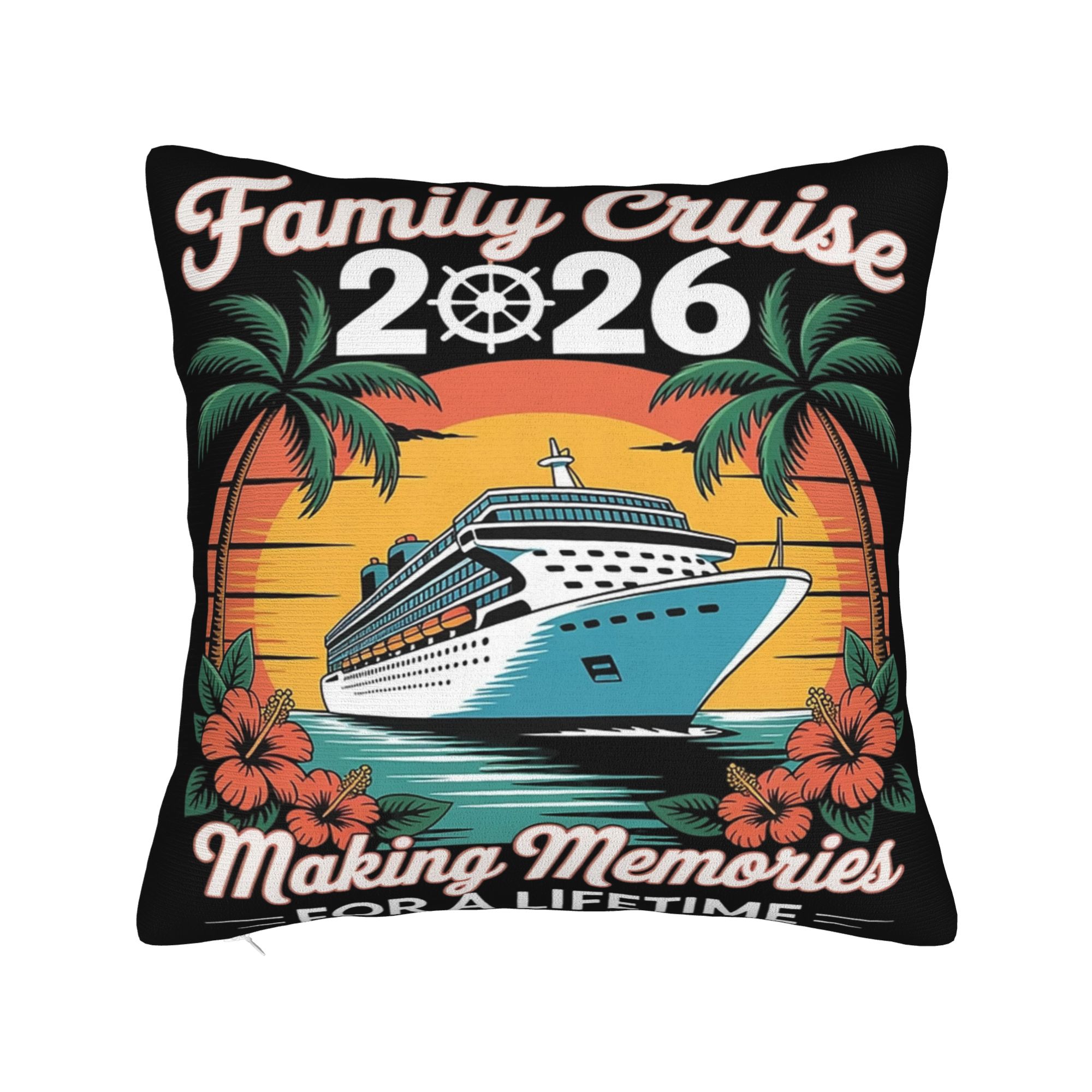 Home Decor Medan - Fundas de almohada decorativas Family Cruise