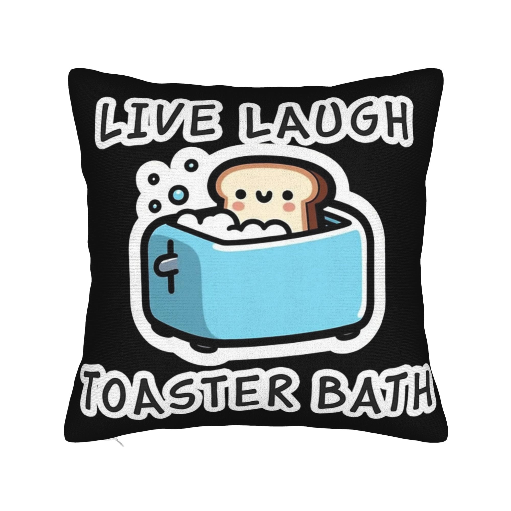 Home Decor Medan - Funda de almohada decorativa Live Laugh
