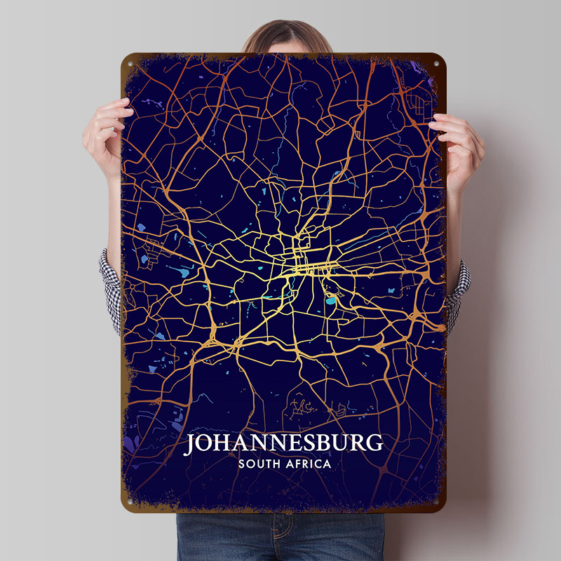Home Decor Johannesburg - Mapa de la Ciudad de Johannesburgo,