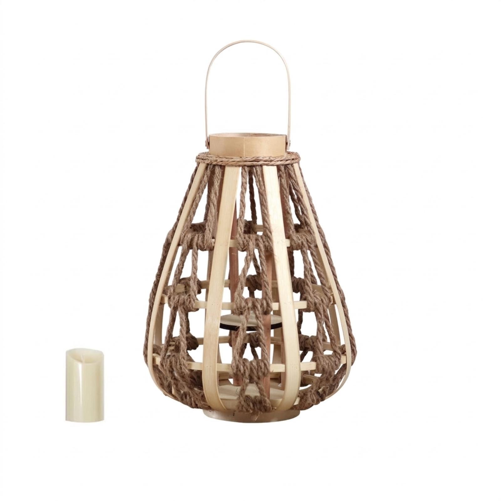 Portavelas de Cuerda de Madera - Home Decor Handmade reseña y precio