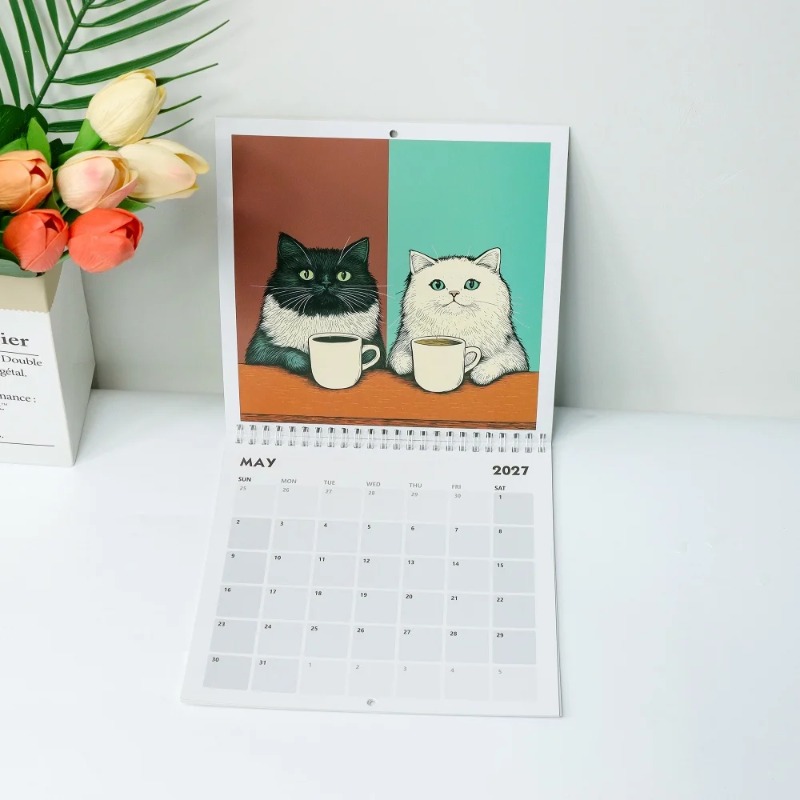 Calendario de pared de gatos 2 - Home Decor Quirky reseña y precio