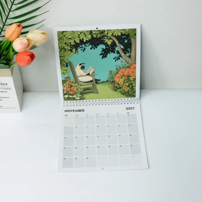 Calendario de pared de gatos 2 - Home Decor Quirky reseña y precio