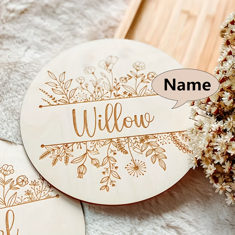 Placa con Nombre Grabado Flora - Home Decor For Wedding reseña y precio