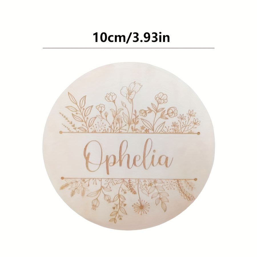 Placa con Nombre Grabado Flora - Home Decor For Wedding reseña y precio