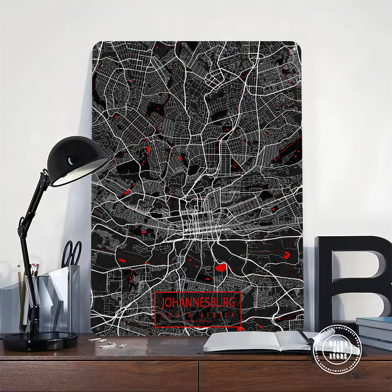 Mapa de la ciudad de Johannesb - Home Decor Johannesburg reseña y precio