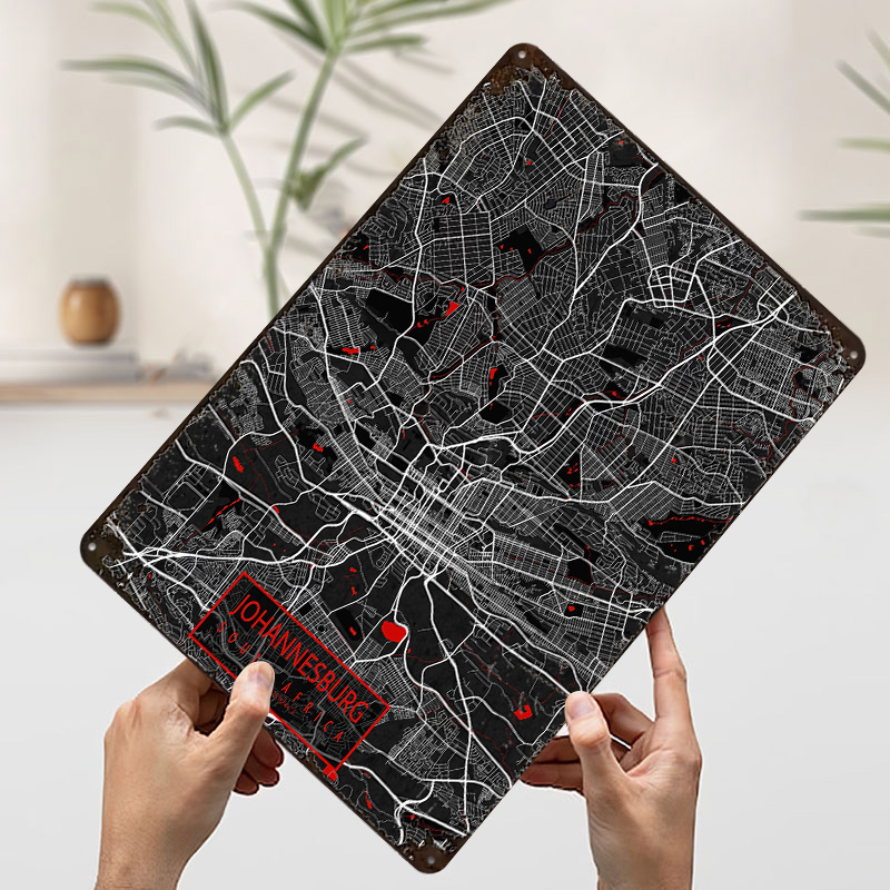 Mapa de la ciudad de Johannesb - Home Decor Johannesburg reseña y precio