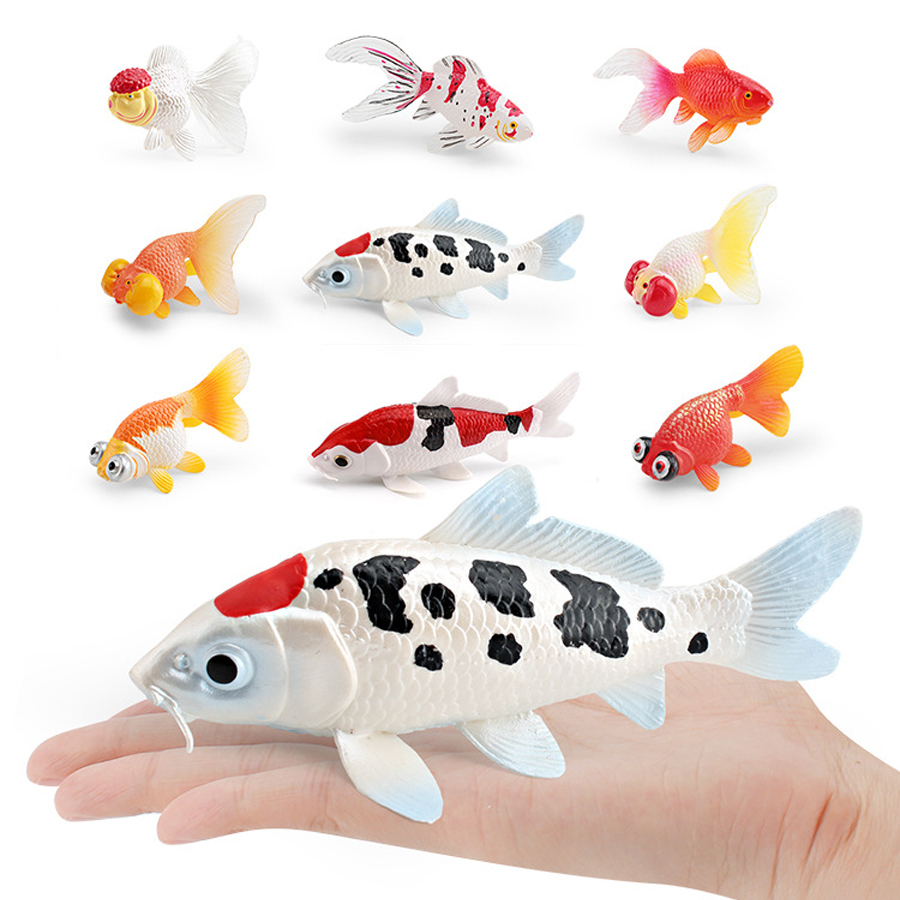 Pez dorado de plástico realist - Review Home Decor reseña y precio