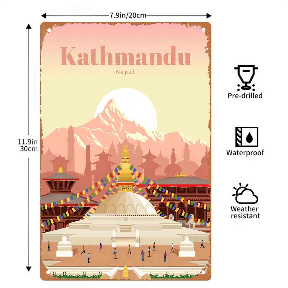 Póster plano 2D de 1 pieza con - Home Decor Kathmandu reseña y precio