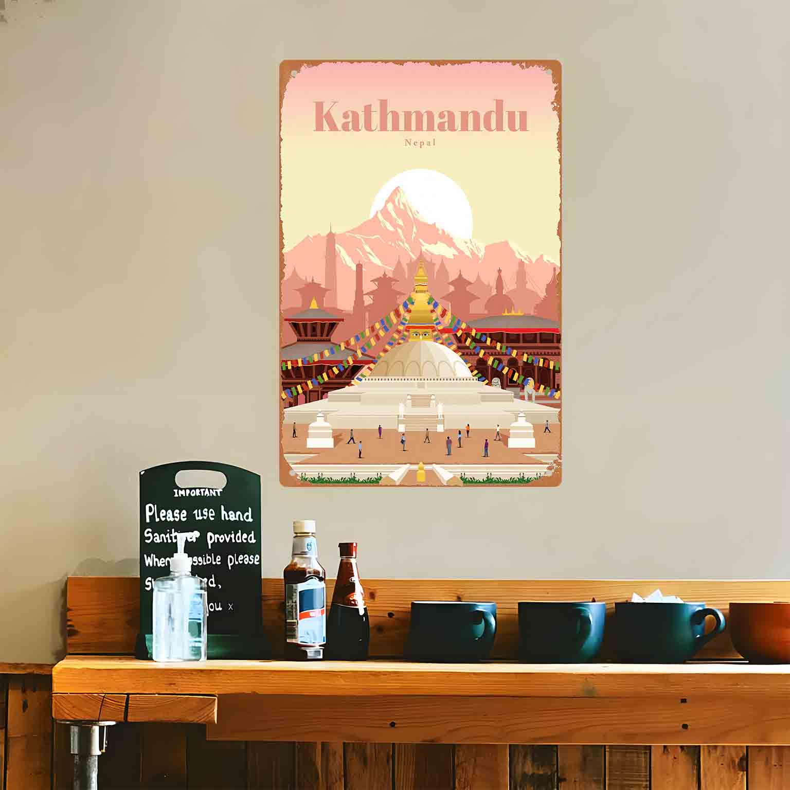 Póster plano 2D de 1 pieza con - Home Decor Kathmandu reseña y precio