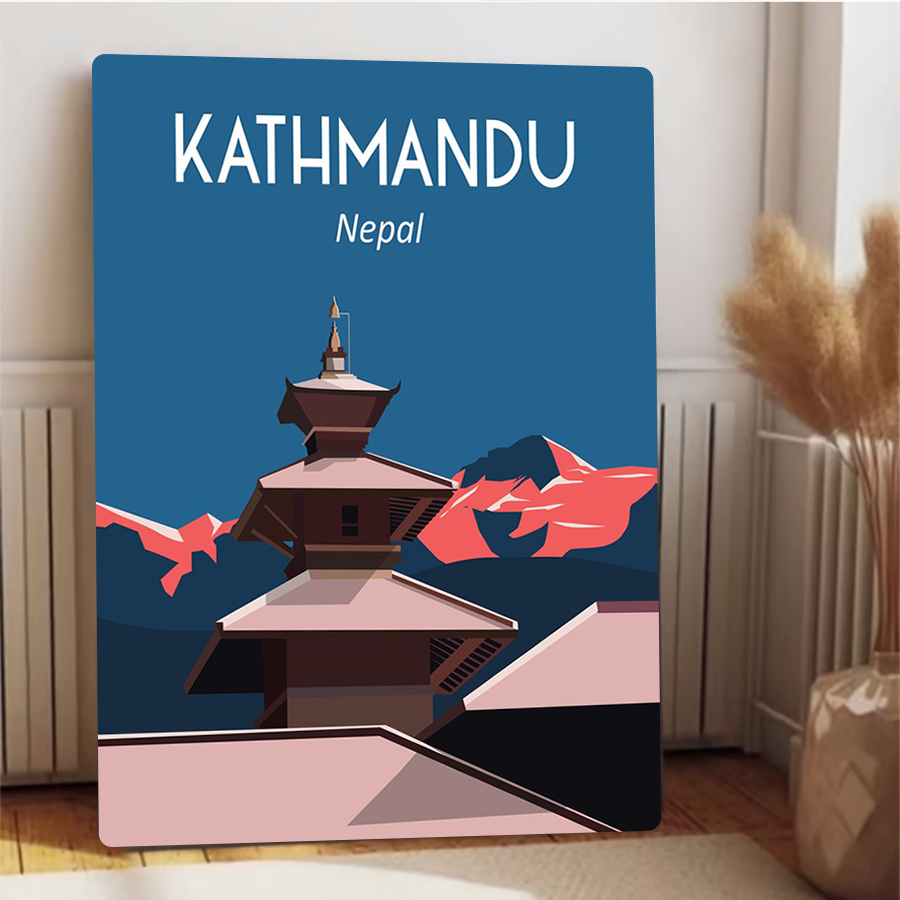 Kathmandu Nepal Vintage Metal  - Home Decor Kathmandu reseña y precio