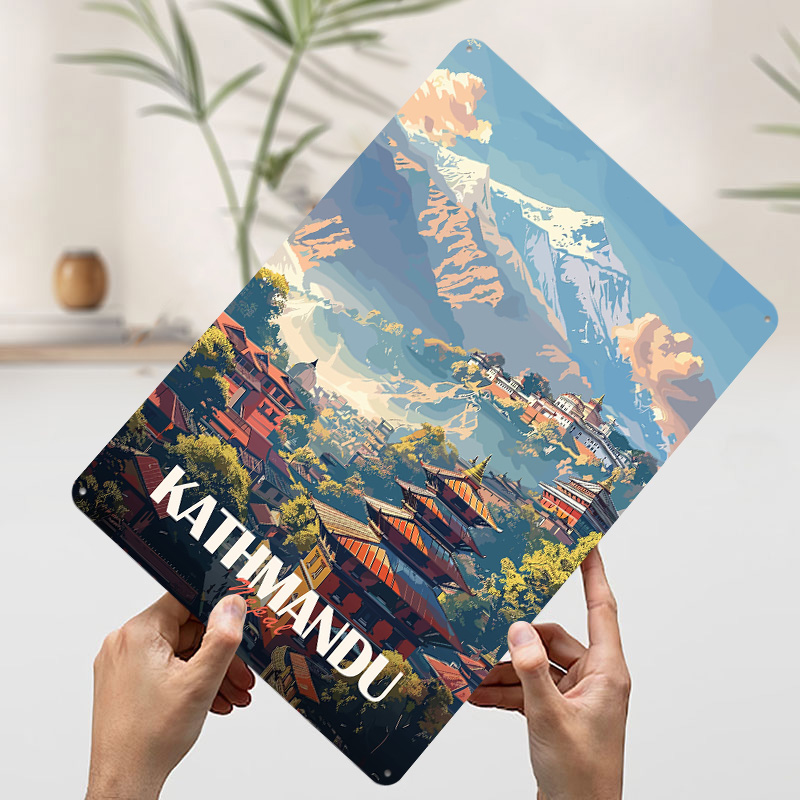 Póster del Paisaje Urbano de K - Home Decor Kathmandu reseña y precio