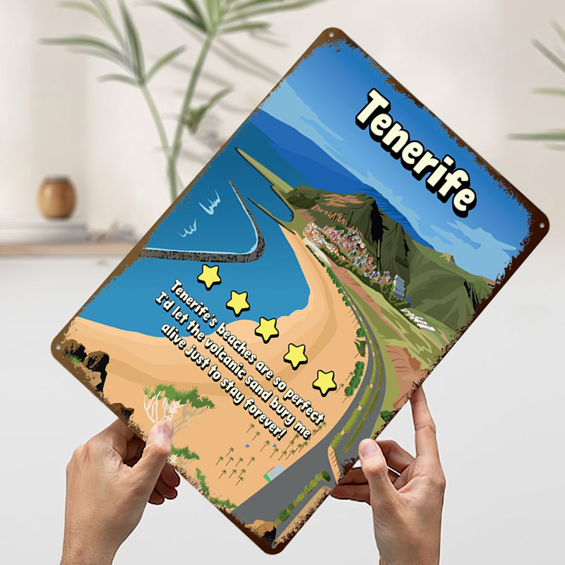 Tenerife - Divertido póster de - Review Home Decor reseña y precio