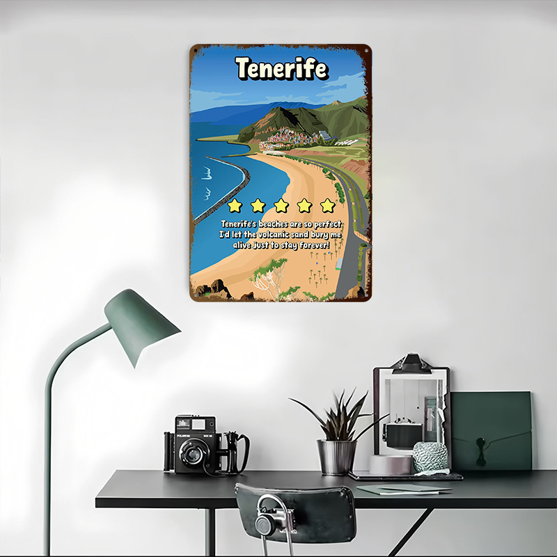 Tenerife - Divertido póster de - Review Home Decor reseña y precio