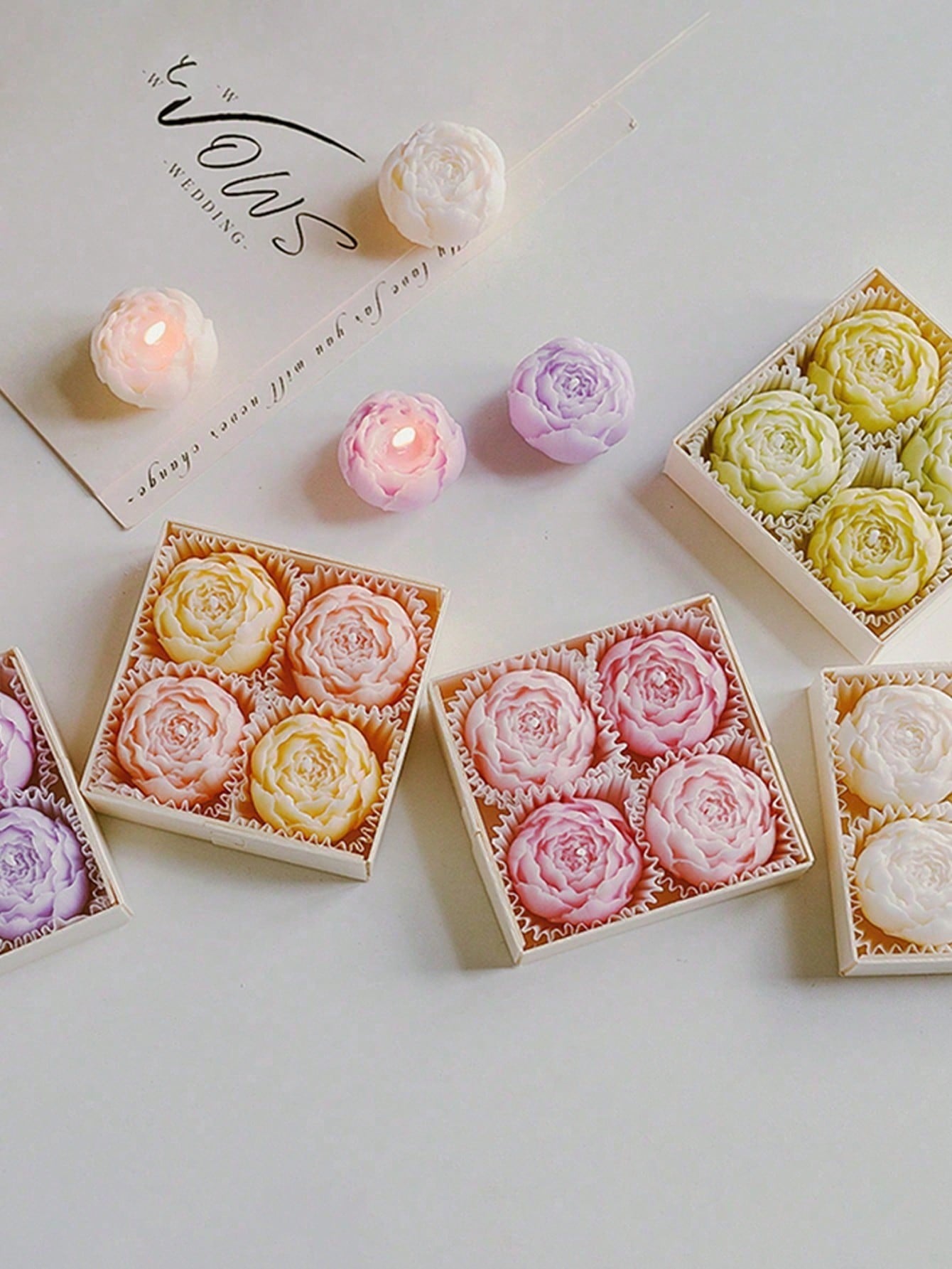 4 unidades/caja de velas de ce - Home Decor Handmade reseña y precio