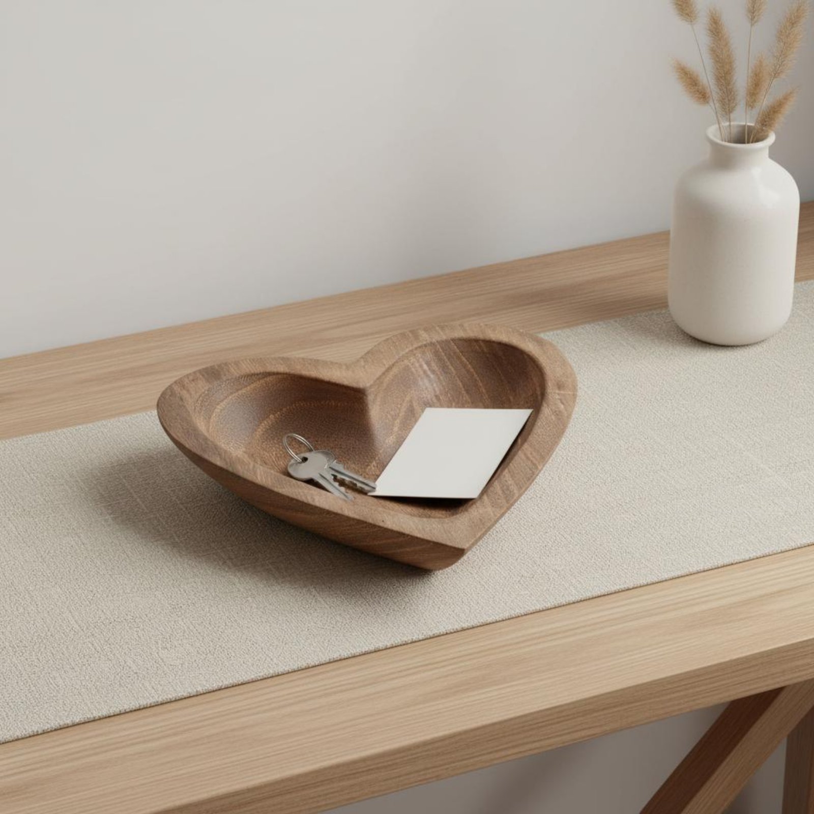 Cuenco de madera en forma de c - Home Decor Handmade reseña y precio