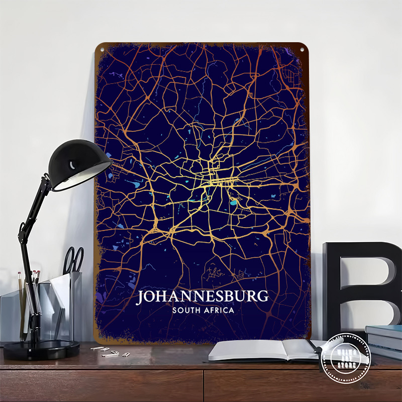 Mapa de la Ciudad de Johannesb - Home Decor Johannesburg reseña y precio