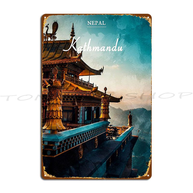 Letrero Metálico de Viaje a Ka - Home Decor Kathmandu reseña y precio